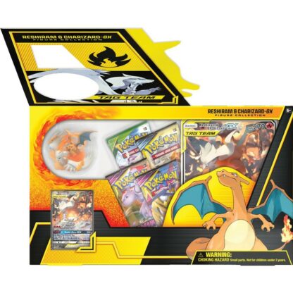 Pokemon Reshiram Charizard GX figure collection Nintendo box