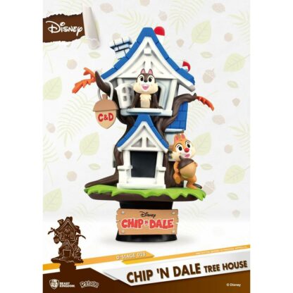 Disney Summer Series D-stage PVC Diorama Chip 'n Dale Tree House Beast Kingdom