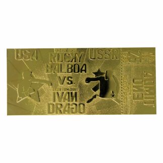 Rocky IV East West fight ticket gold plated