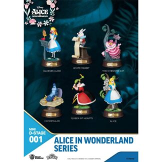 Alice Wonderland Mini Diorama Stage statues