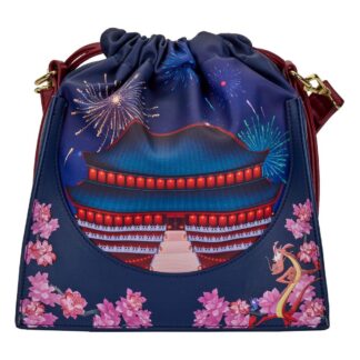 Disney Loungefly Crossbody Bag Handtas Mulan Castle Cinch Sack