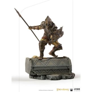 Lord Rings Art scale statue armored Orc BDS