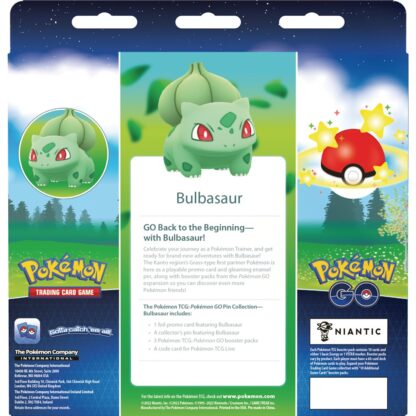 Bulbasaur Pin Box Collection Trading Card company Nintendo Pin Box Collection