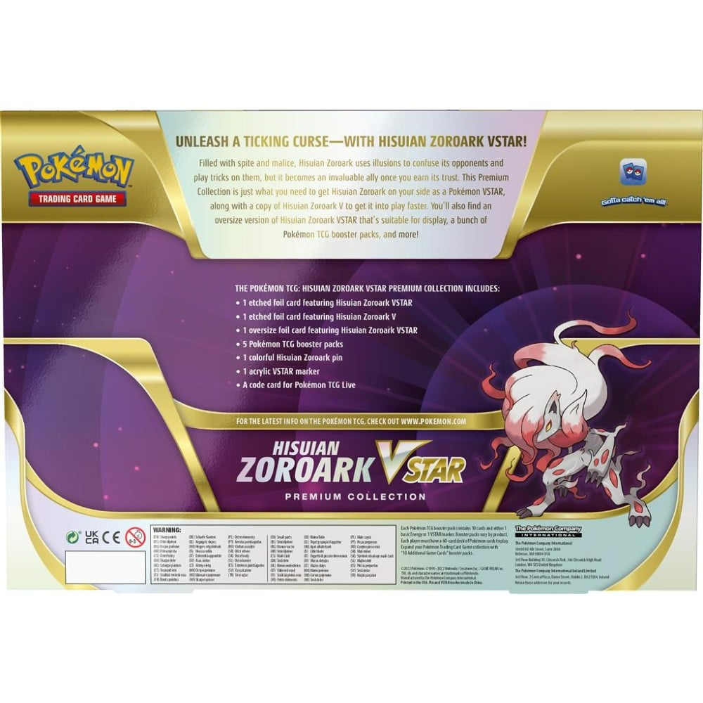 Zoroark Vstar Premium Collection box Pokémon Trading Card Company Nintendo
