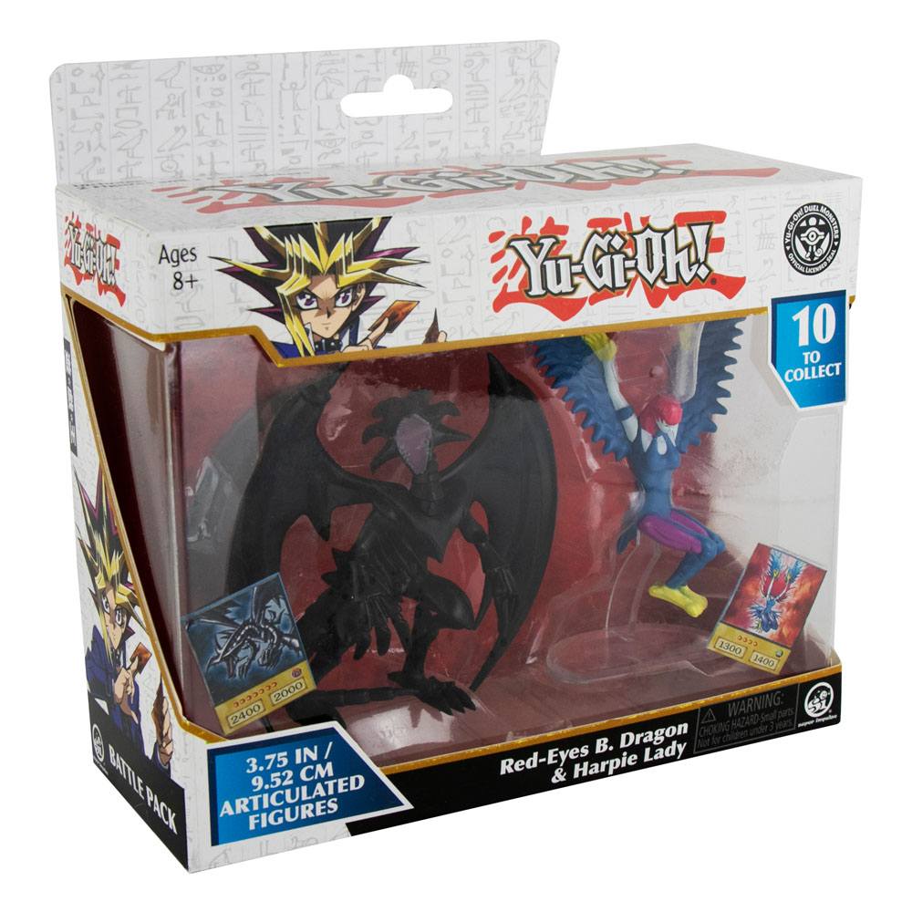 Yu-Gi-Oh! Action figure 2-pack Red-Eyes Black dragon Harpie Lady
