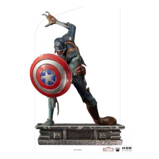 Marvel Deluxe art scale statue Captain America Zombie