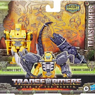 Transformers Rise Beasts Alliance Weaponizer action figure Bumblebee Snarlsaber