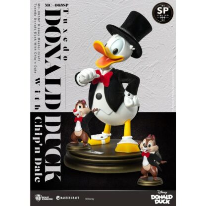 Disney 100th Master Craft Statue Tuxedo Donald Duck Chip Dale