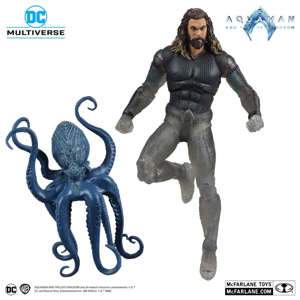 Aquaman and the Lost Kingdom - DC Multiverse Action Figure Aquaman (Stealth Suit with Topo) (Gold Label) 18 cm