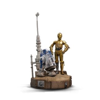 Star Wars Deluxe art scale statue C-3PO R2D2