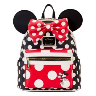 Disney Loungefly Backpack Rugzak Minnie ROcks Dots