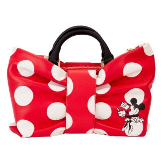 Disney Loungefly Passport Bag Bow Minnie Rocks Dots