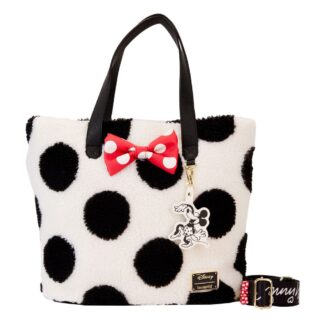 Disney Loungefly Tote Bag Minnie Rocks Dots