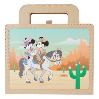 Disney Loungefly Notebook Western Mickey Minnie Lunchbox